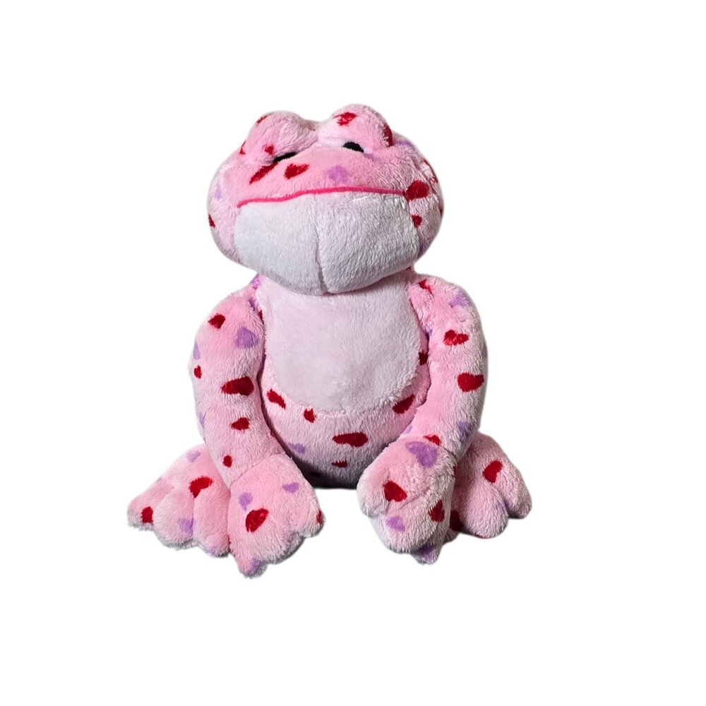 Webkinz Love Frog Plush Pink Hearts Ganz Stuffed Animal Valentine Toy
